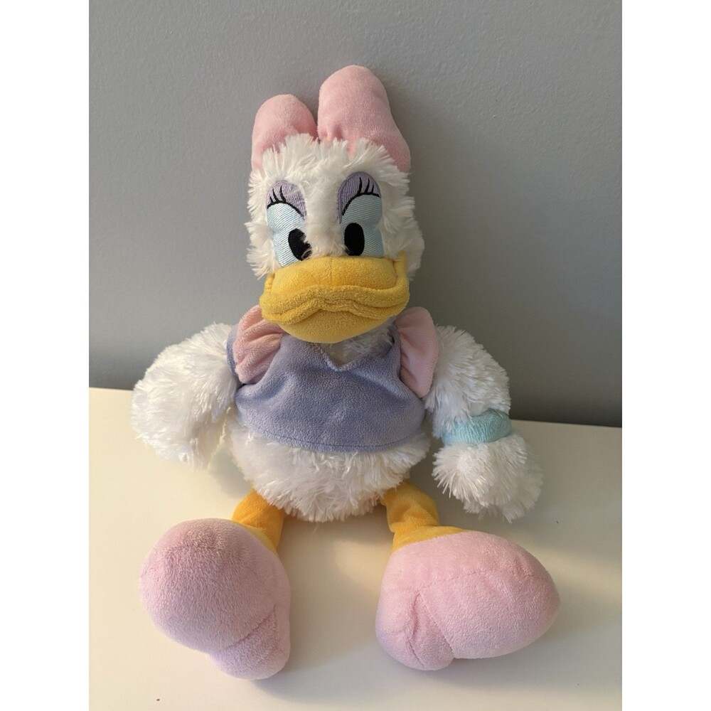 Walt Disney World Daisy Duck Plush 18" Purple Shirt Pink Shoes Classic Cute EUC